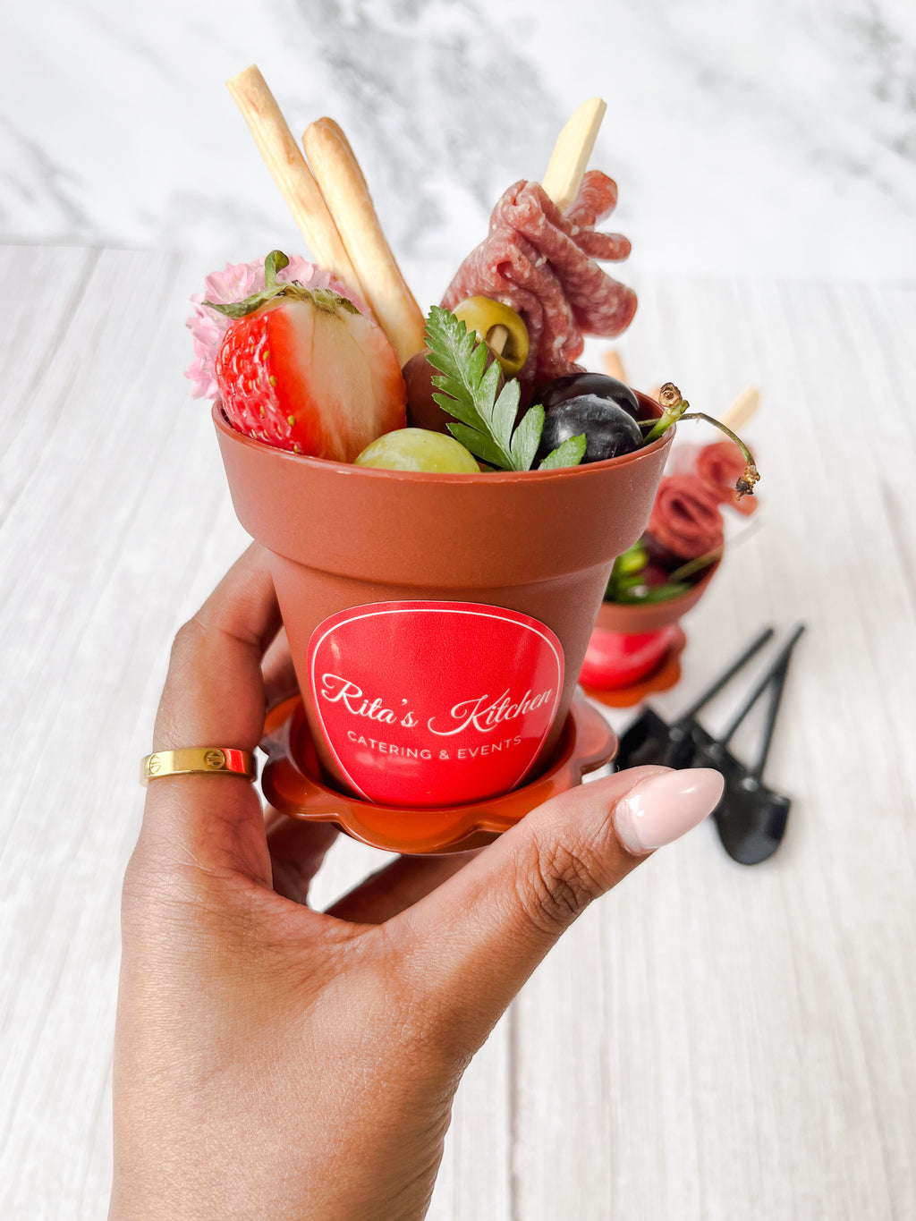 Garden Charcuterie Cups